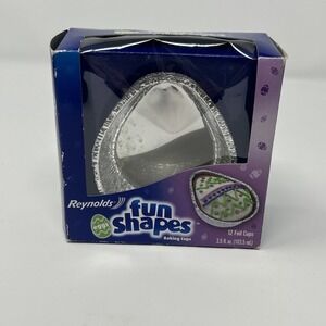 NIB Reynolds Fun Shapes Egg Baking Cups 12 Foil Cups 2006